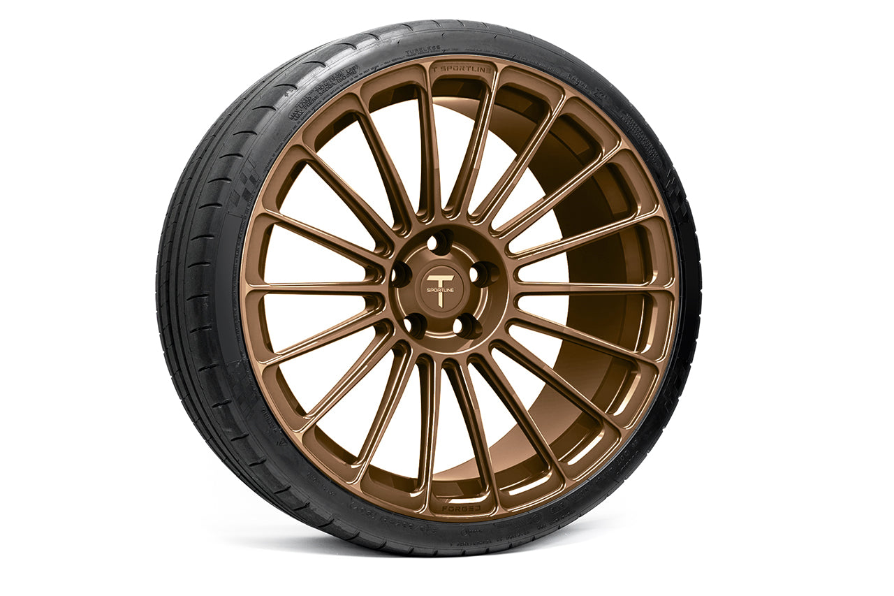 TS118 21" Tesla Model S Long Range & Plaid Wheel and Tire Package (Set of 4)