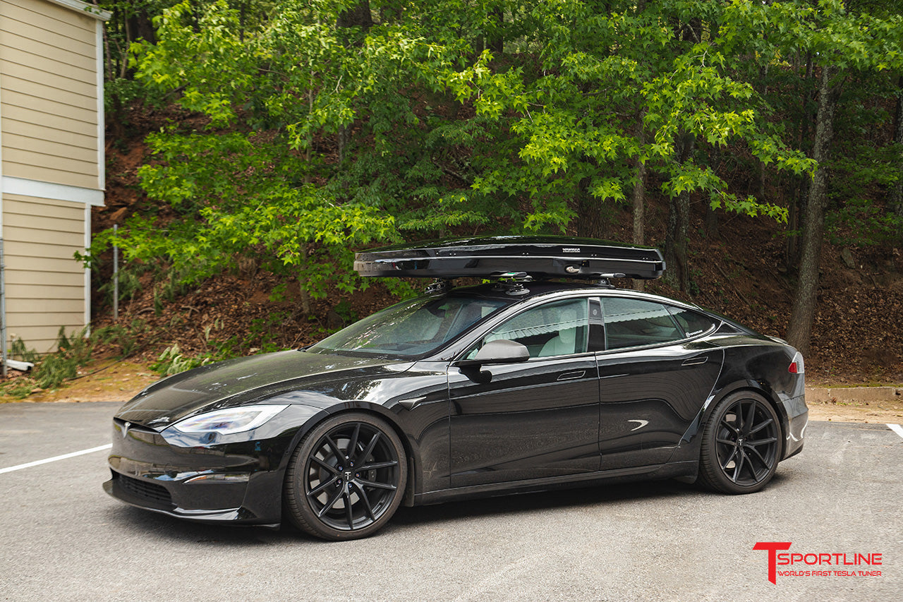 Yakima GrandTour Lo Premium High Gloss Low Profile Roof Top Cargo Box for Tesla Model 3 / Y / S