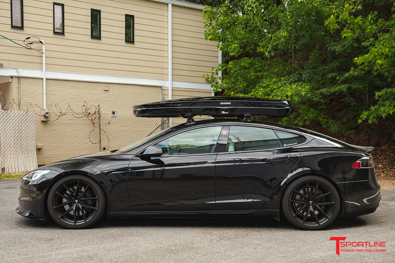 Yakima GrandTour Lo Premium High Gloss Low Profile Roof Top Cargo Box for Tesla Model 3 / Y / S