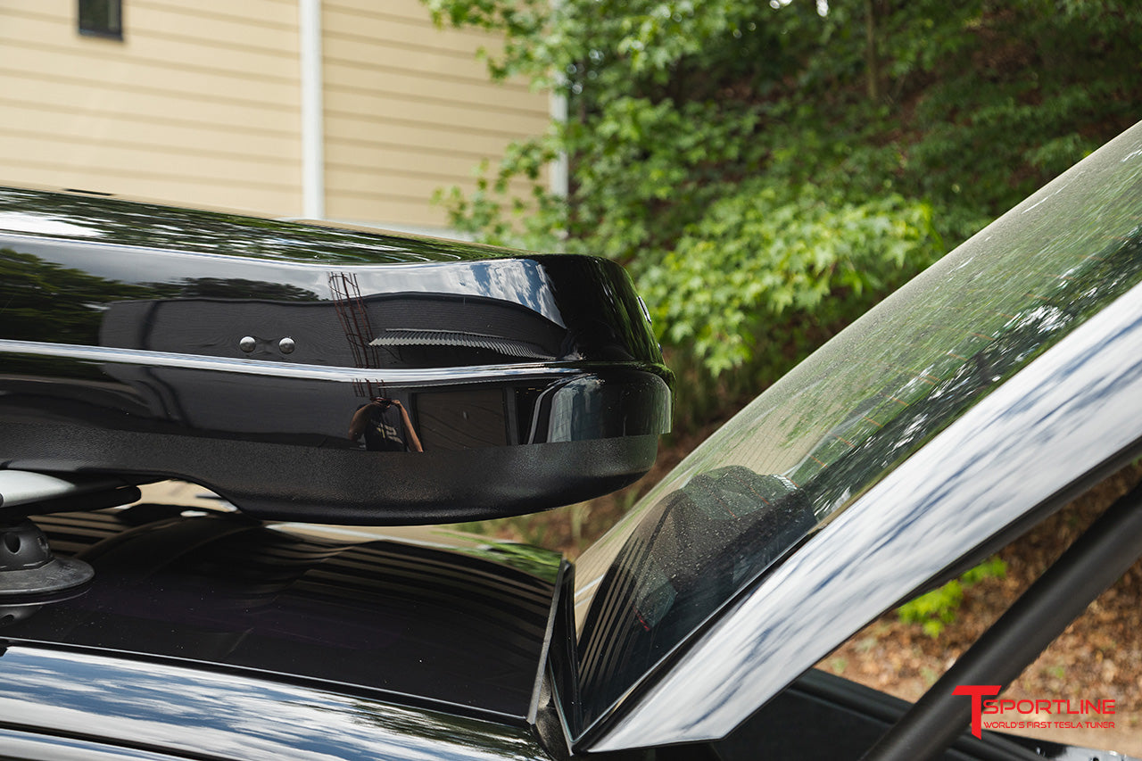 Yakima GrandTour Lo Premium High Gloss Low Profile Roof Top Cargo Box for Tesla Model 3 / Y / S