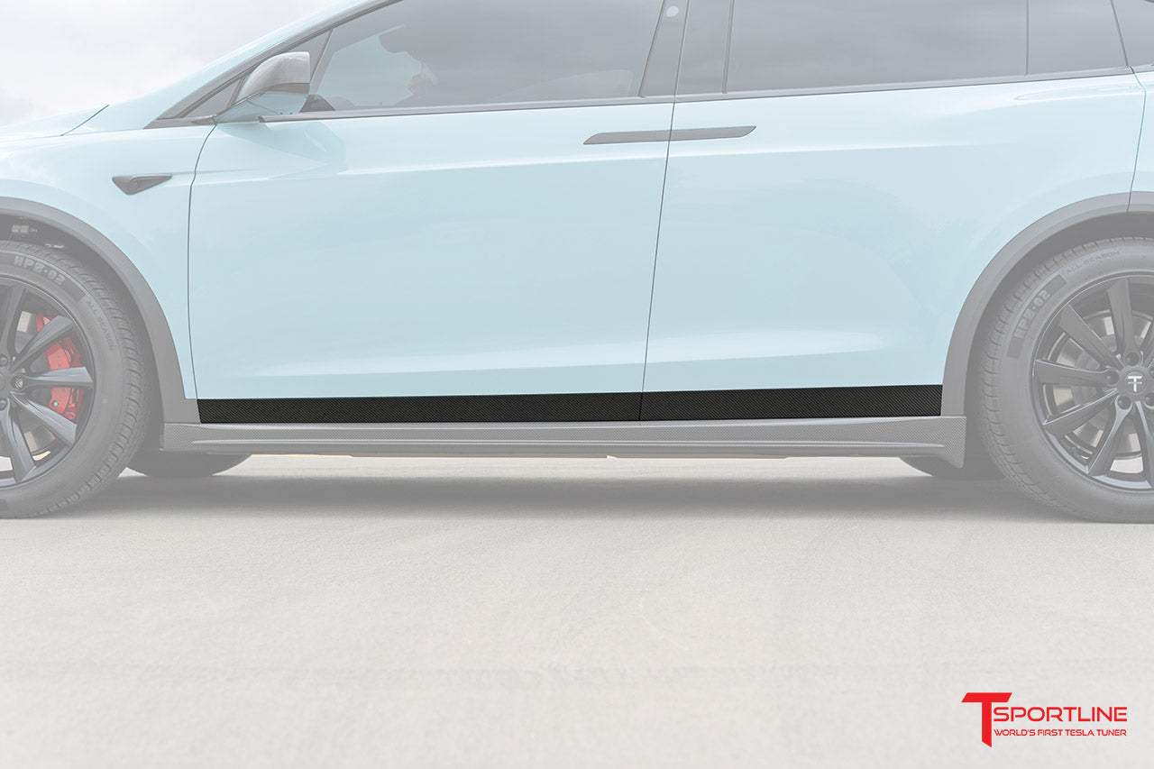 Tesla Model X Carbon Fiber Door Trim Overlay