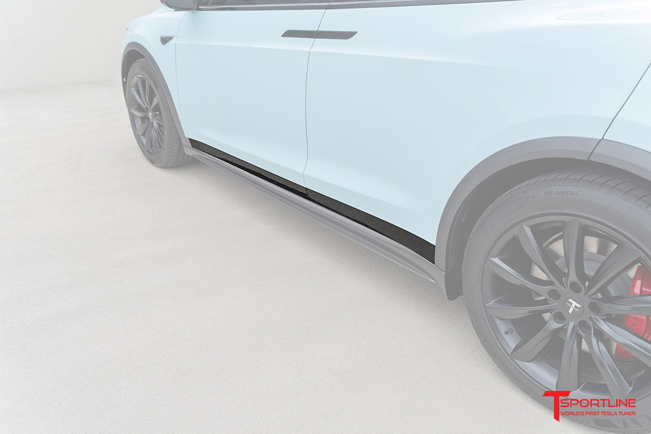 Tesla Model X Carbon Fiber Door Trim Overlay