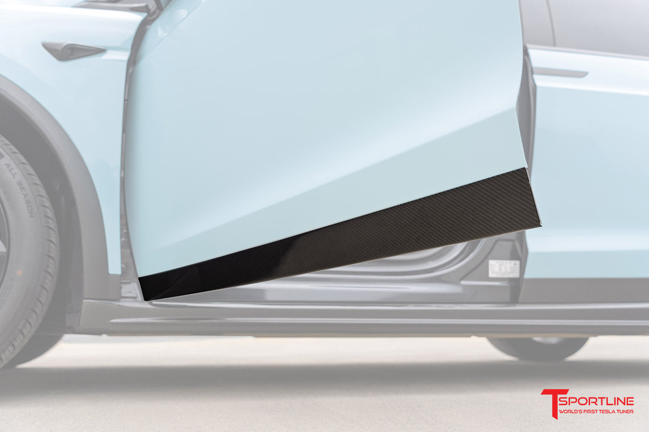 Tesla Model X Carbon Fiber Door Trim Overlay