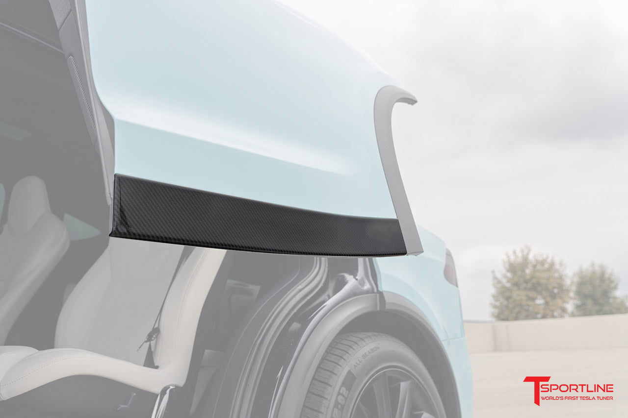 Tesla Model X Carbon Fiber Door Trim Overlay