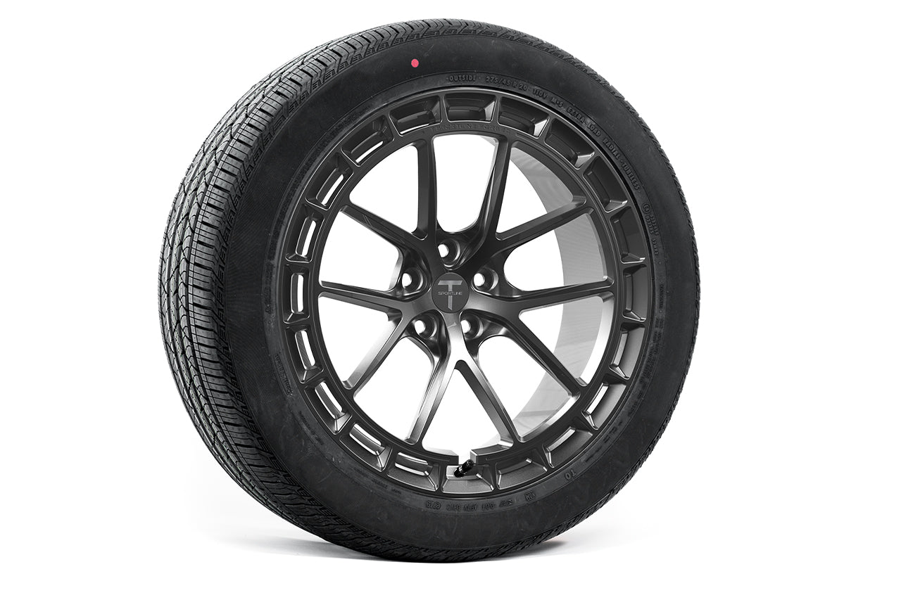 TSW115A 20" Tesla Model X Long Range & Plaid Fully Forged Lightweight Tesla Wheel and Tire Package (Set of 4)