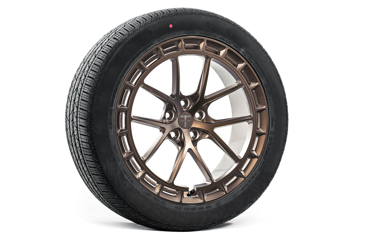 TSW115A 20" Tesla Model X Long Range & Plaid Fully Forged Lightweight Tesla Wheel and Tire Package (Set of 4)