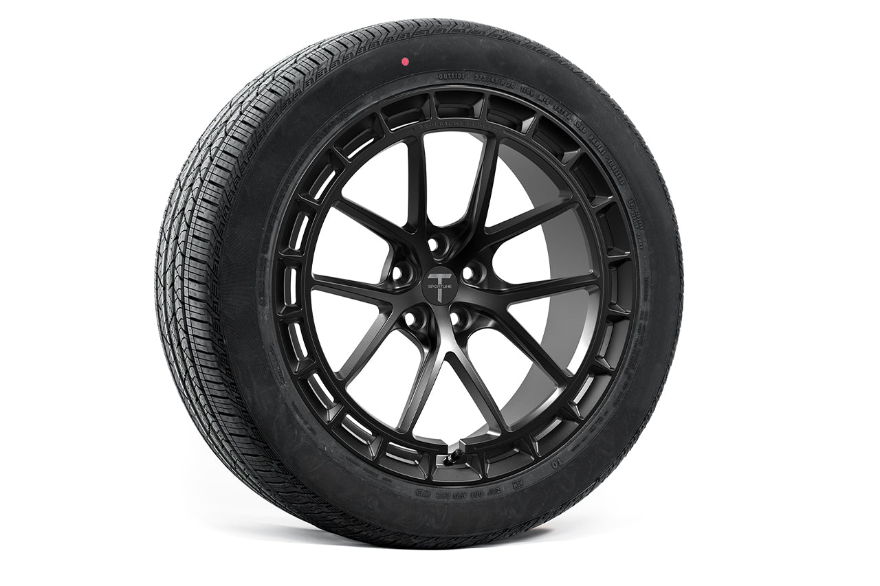 TSW115A 20" Tesla Model X Long Range & Plaid Fully Forged Lightweight Tesla Wheel and Tire Package (Set of 4)