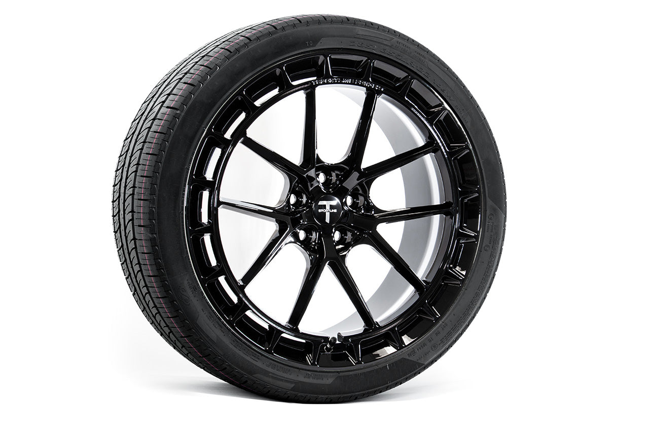 MX115A 21" Tesla Model X Long Range & Plaid Wheel and Tire Package (Set of 4)