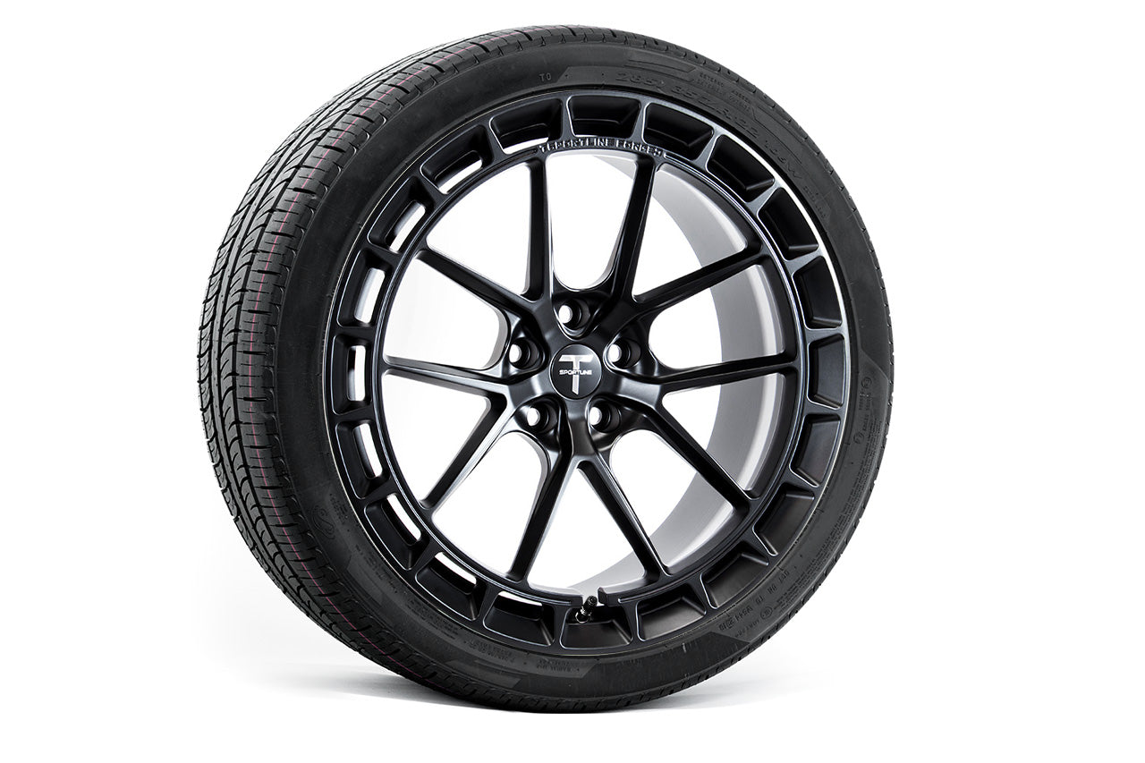 MX115A 21" Tesla Model X Long Range & Plaid Wheel and Tire Package (Set of 4)