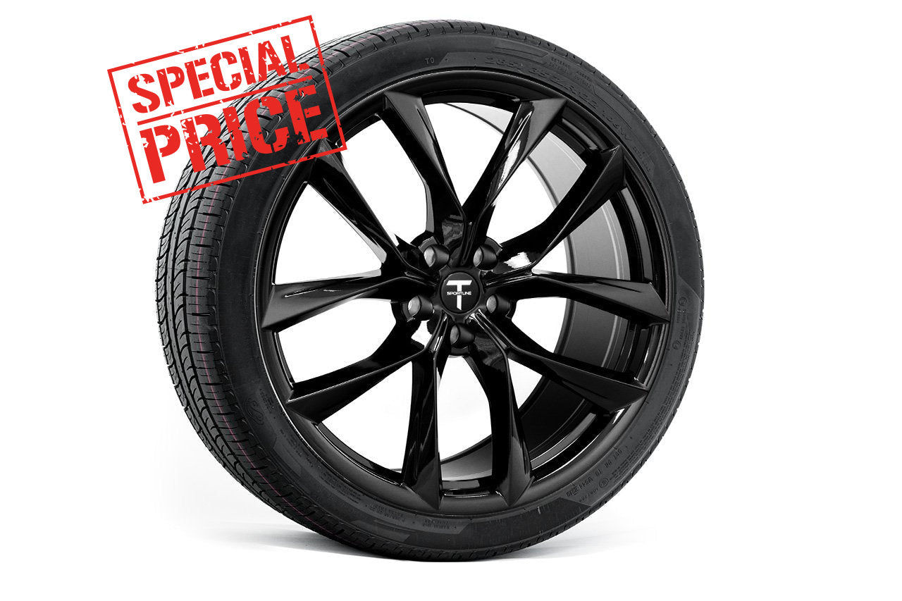 Tesla Model X Super Saver 22" TSS Wheel and Advanta HPZ-02 High Performance All Season Tire Package (Set of 4)