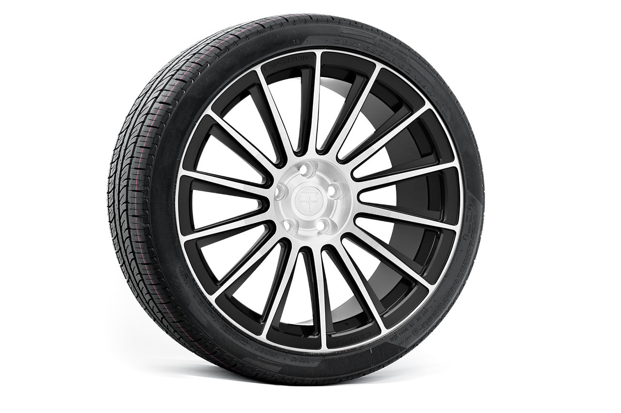 MX114 21" Tesla Model X Long Range & Plaid Wheel and Tire Package (Set of 4)