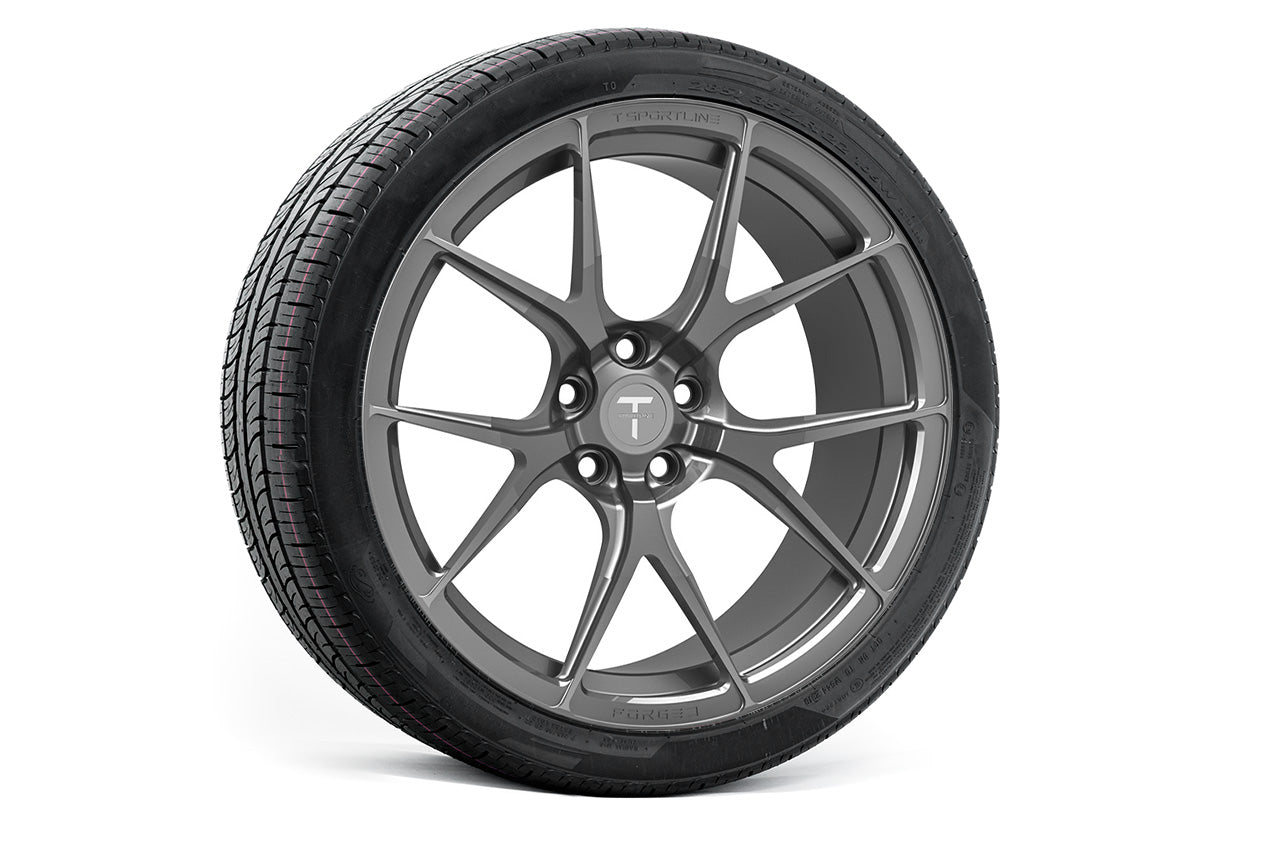 MX115 21" Tesla Model X Long Range & Plaid Wheel and Tire Package (Set of 4)