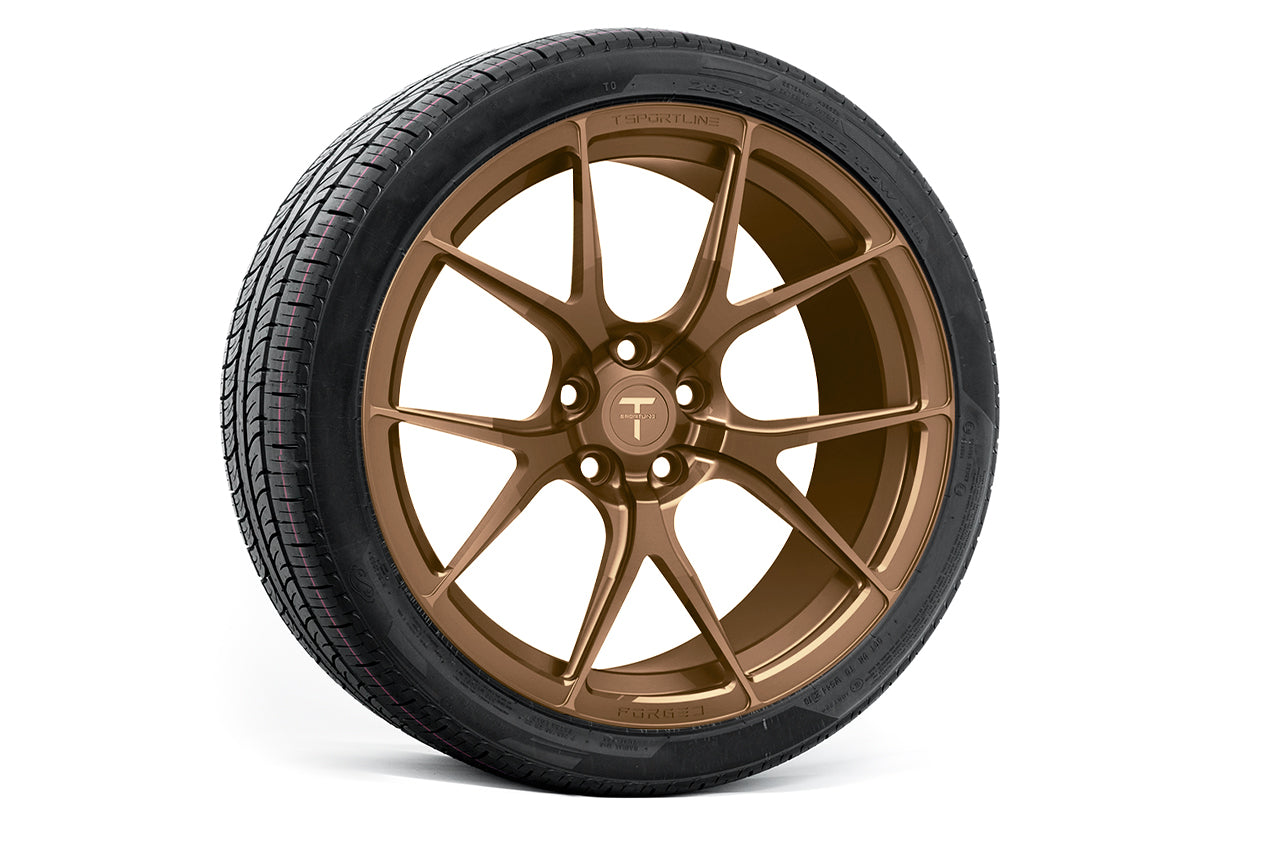 MX115 22" Tesla Model X Long Range & Plaid Wheel and Tire Package (Set of 4)