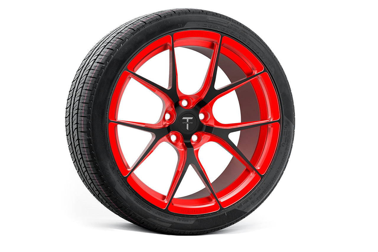 MX115 21" Tesla Model X Long Range & Plaid Wheel and Tire Package (Set of 4)