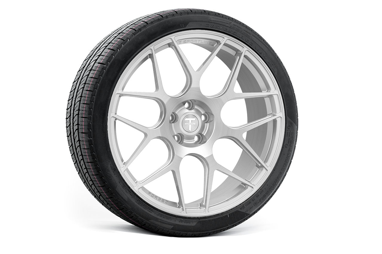 TXL117 21" Tesla Model X Long Range & Plaid Wheel and Tire Package (Set of 4)