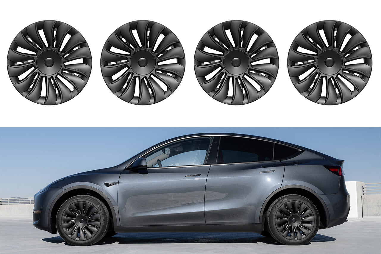 TSY14 Tesla Model Y Uberturbine Styled Aero Wheel Cover for 19" Factory Tesla Wheel