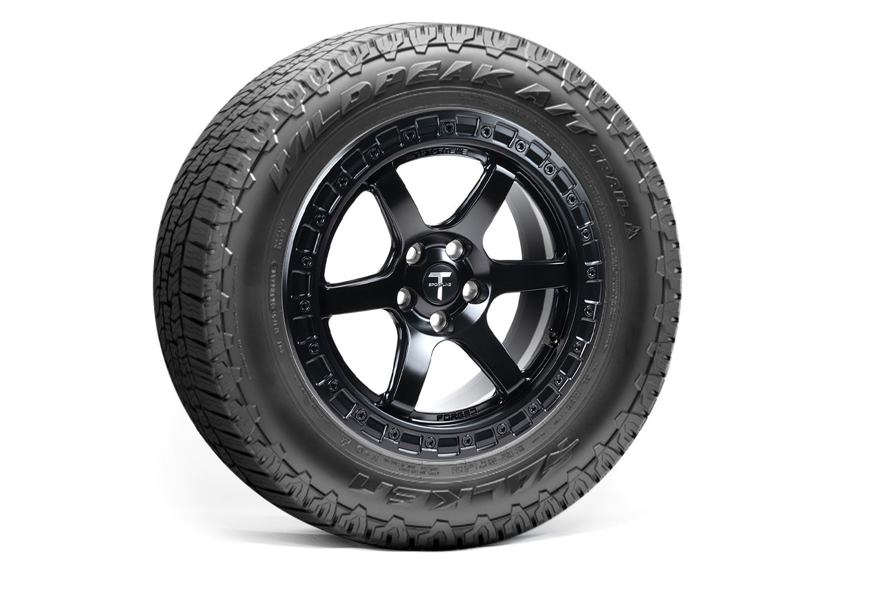 T6B Beadlock Off-Road 18" Tesla Model Y Overland Adventure Wheel And Tire Package (Set Of 4)