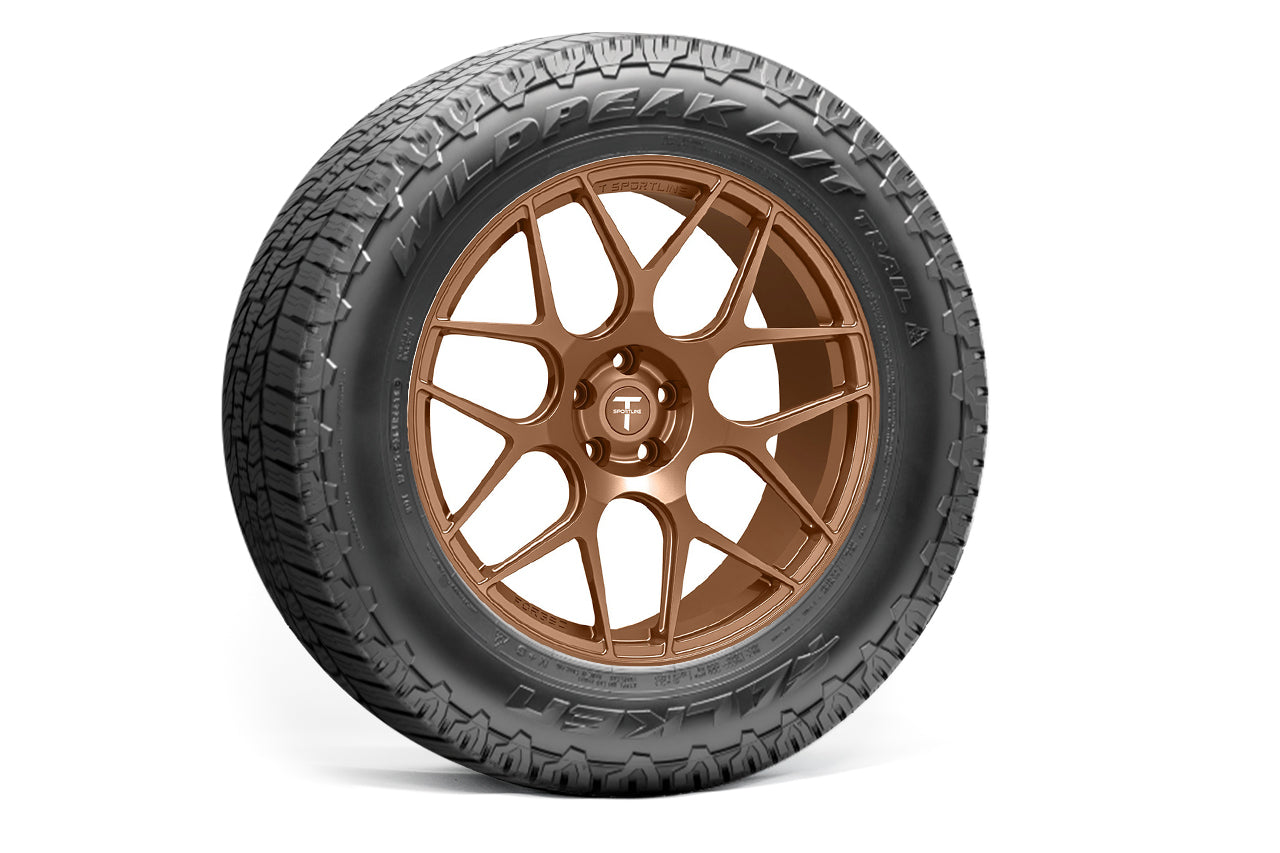 TXL117 19" Tesla Model Y Fully Forged Lightweight Tesla Overland Wheel and Tire Package (Set of 4)