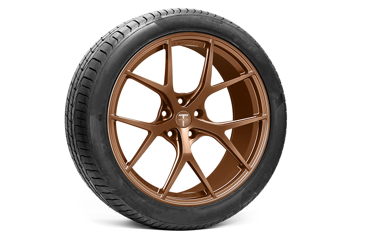 TXL115 20" Tesla Model S Long Range & Plaid Fully Forged Lightweight Tesla Wheel and Tire Package (Set of 4)