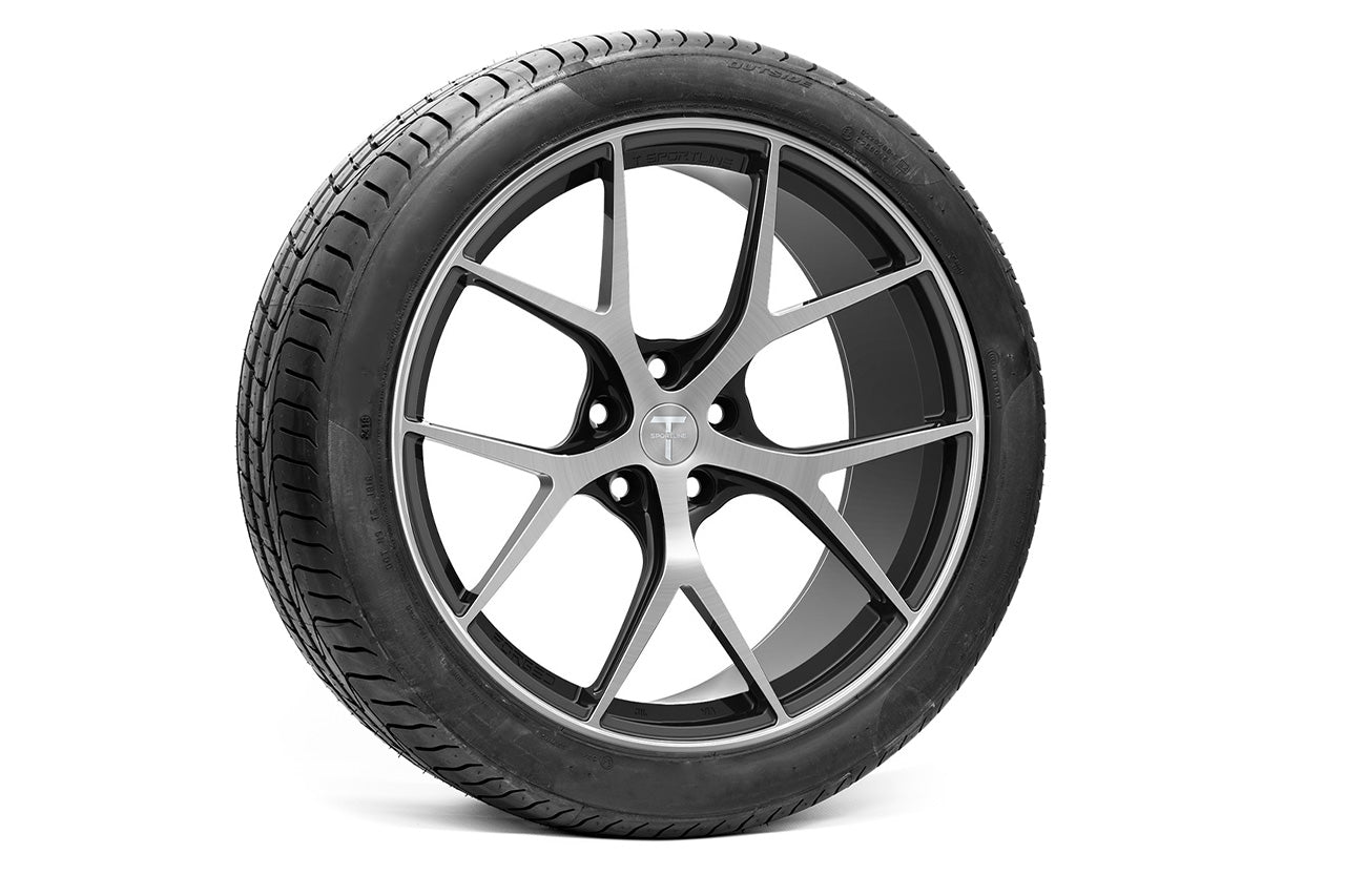 TXL115 20" Tesla Model S Long Range & Plaid Fully Forged Lightweight Tesla Wheel and Tire Package (Set of 4)