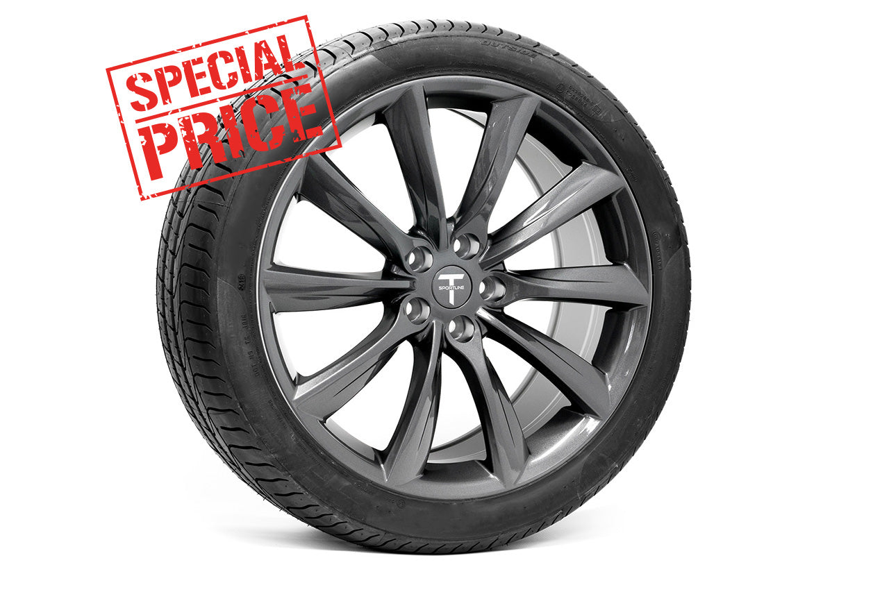 Tesla Model S Long Range & Plaid TST 20" Wheel and Tire Package (Set of 4) Overstock Blowout Special!