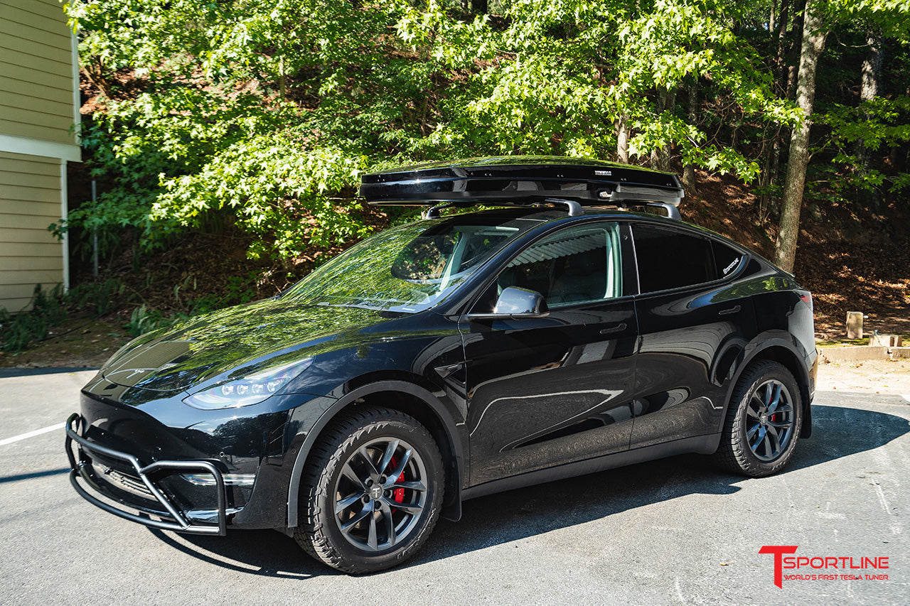 Yakima GrandTour Lo Premium High Gloss Low Profile Roof Top Cargo Box for Tesla Model 3 / Y / S