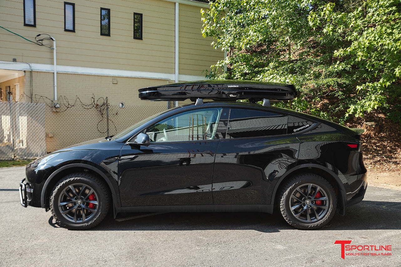 Yakima GrandTour Lo Premium High Gloss Low Profile Roof Top Cargo Box for Tesla Model 3 / Y / S
