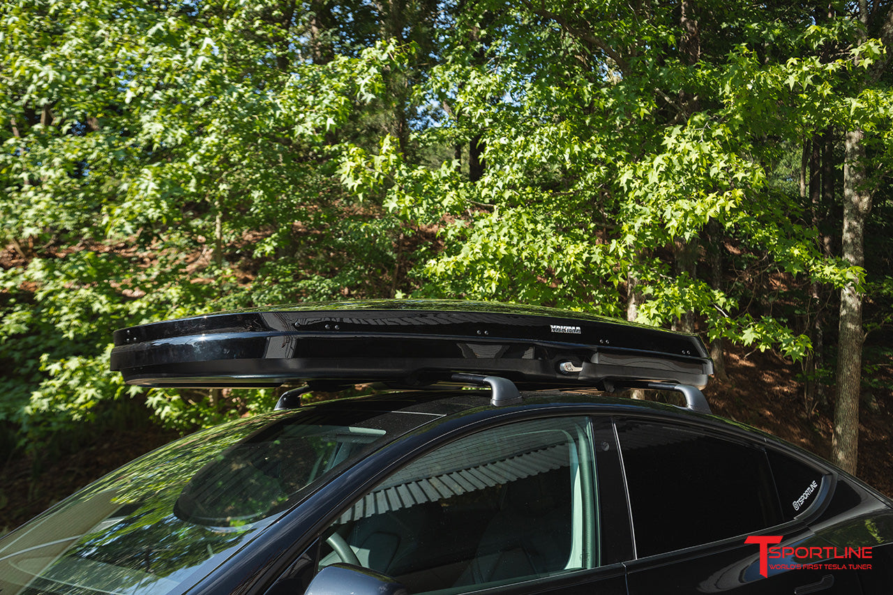 Yakima GrandTour Lo Premium High Gloss Low Profile Roof Top Cargo Box for Tesla Model 3 / Y / S