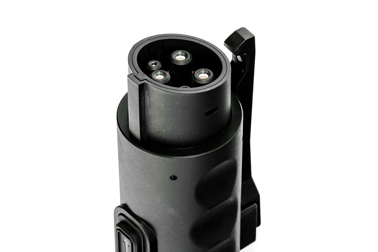 Tesla NACS to SAE J1772 Locking EV Charger Adapter & Case - Supports 80A / 240 VAC Level 2 Charging