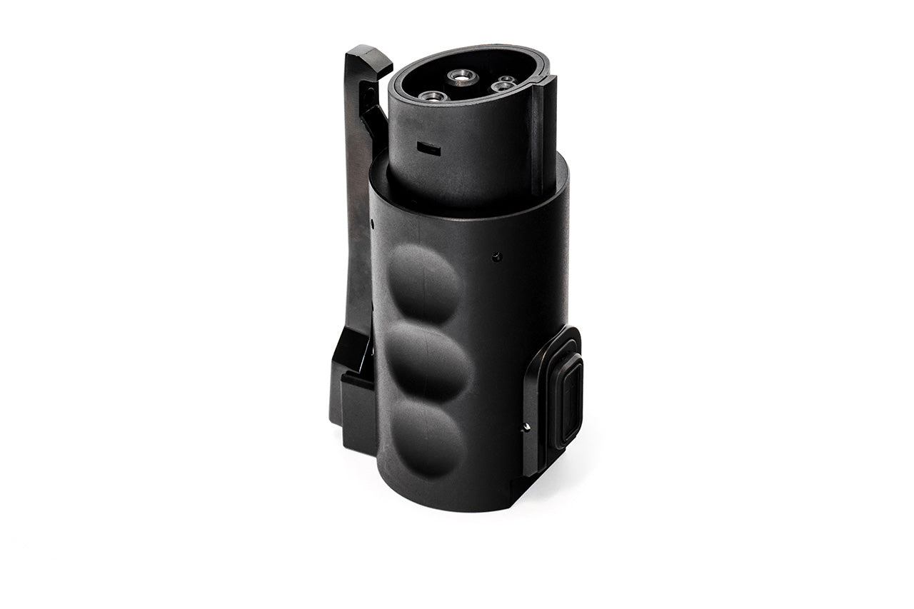 Tesla NACS to SAE J1772 Locking EV Charger Adapter & Case - Supports 80A / 240 VAC Level 2 Charging