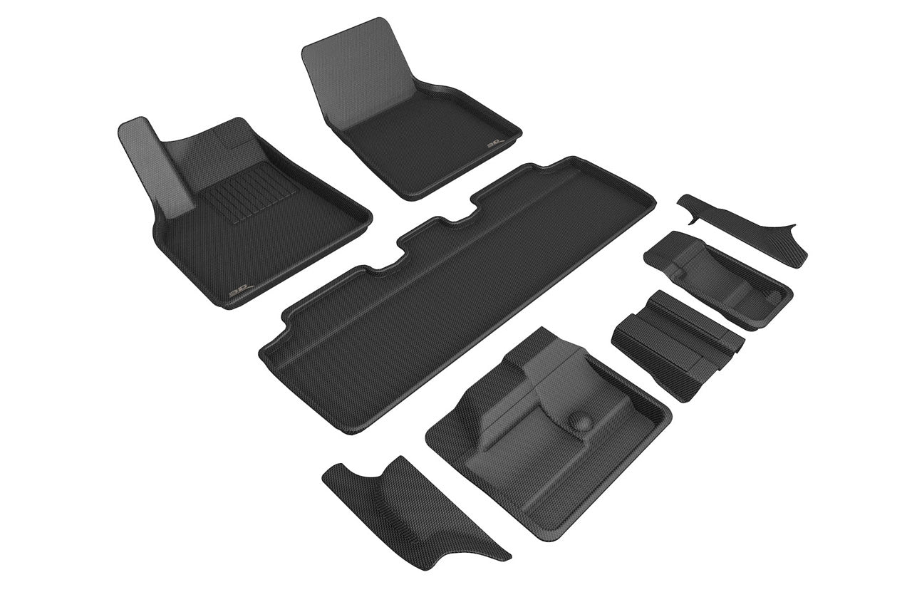 Tesla Model Y MAXpider 3D Kagu All-Weather Custom Fit Floor Liner Mats (Set of 3)