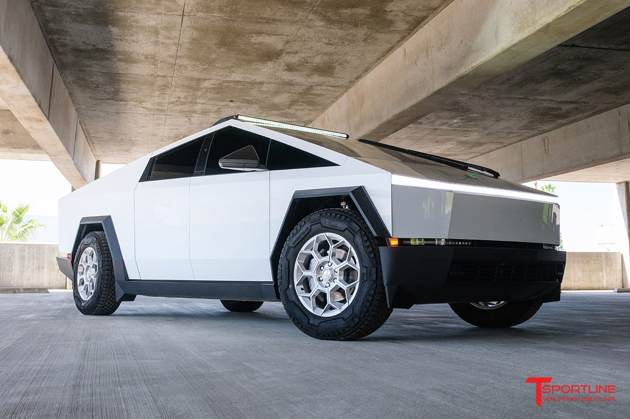 CT7 20" Tesla Cybertruck Fully Forged Lightweight Tesla Wheel and Tire Package (Set of 4)