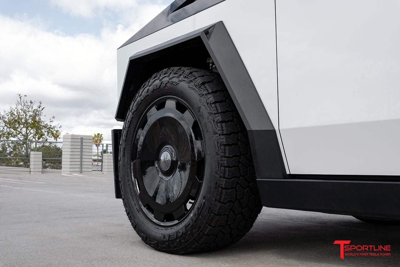 CTM 22" Tesla Cybertruck Fully Forged Monoblock Tesla Wheel and Tire Package (Set of 4)