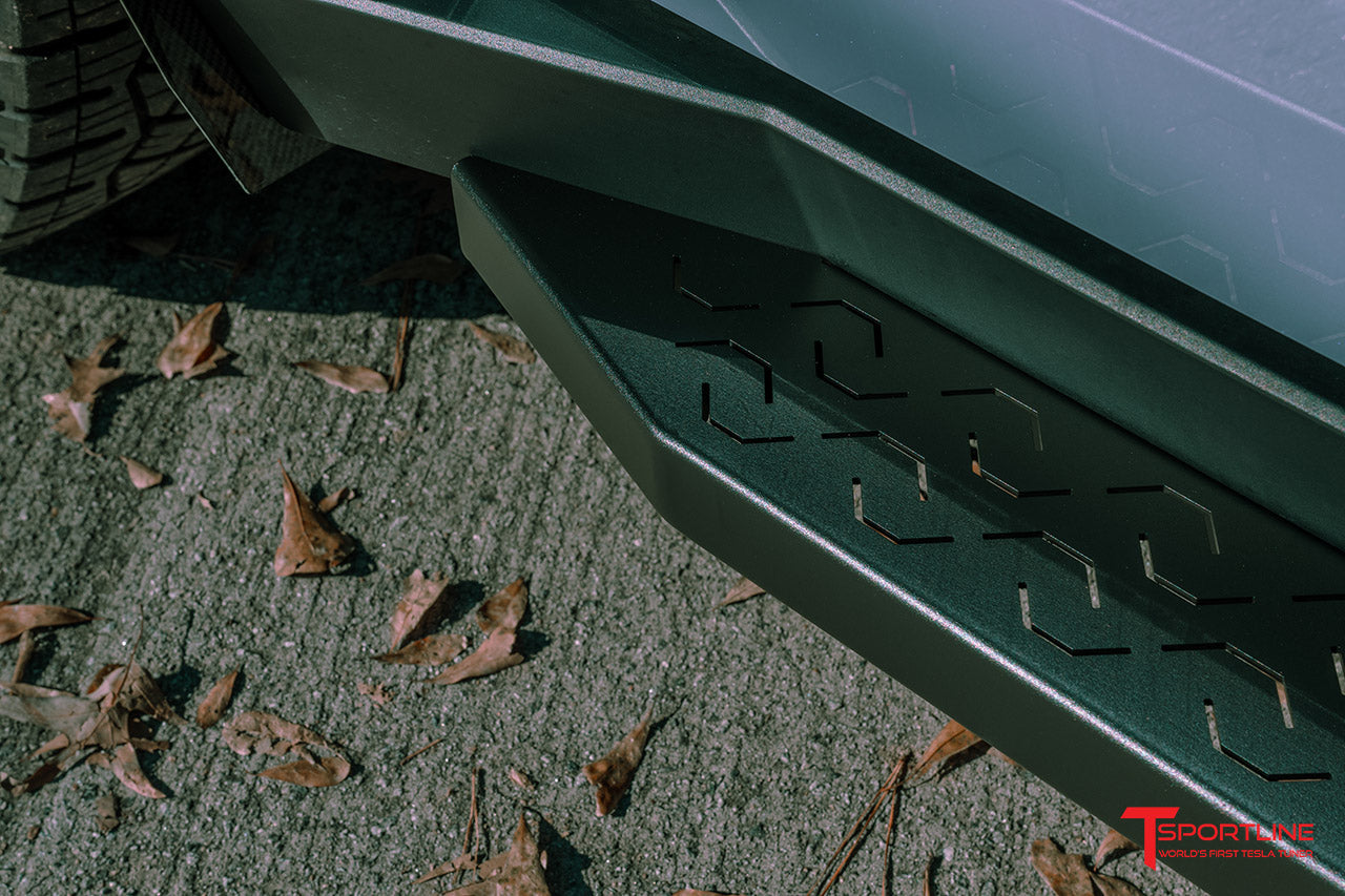 SPECIAL DEAL - Tesla Cybertruck AeroMaxx Running Boards & Side Steps - COSMETIC BLEM