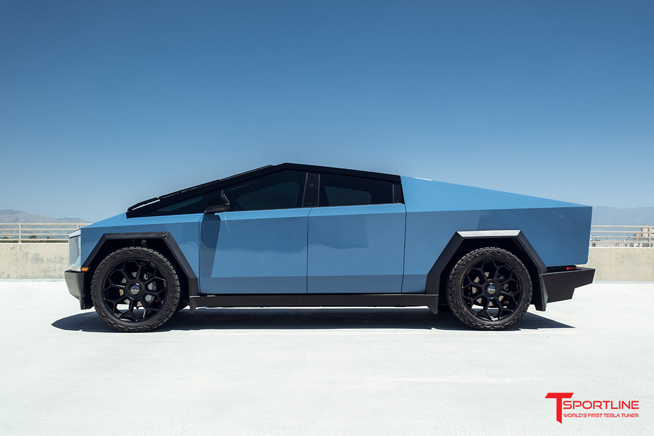 tmaxx-gloss-seabreeze-blue-tesla-cybertruck-24-inch-aftermarket-wheels-satin-black-tc8-wm-2