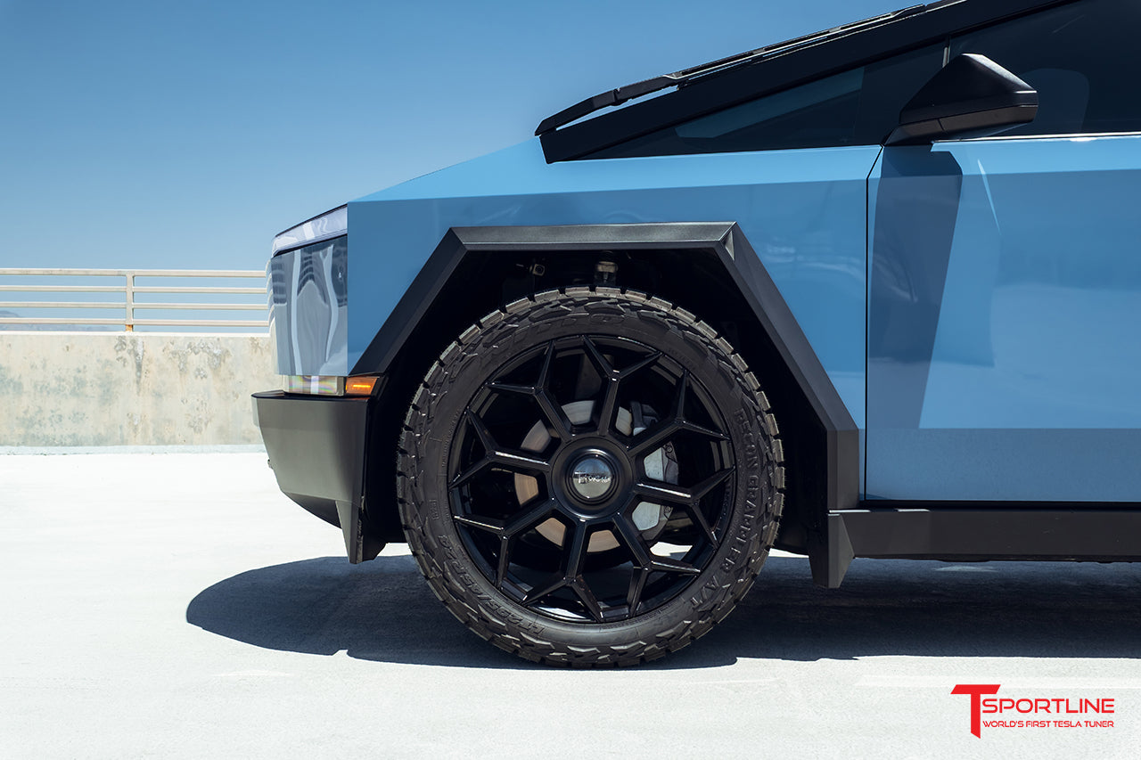 tmaxx-gloss-seabreeze-blue-tesla-cybertruck-24-inch-aftermarket-wheels-satin-black-tc8-wm-4
