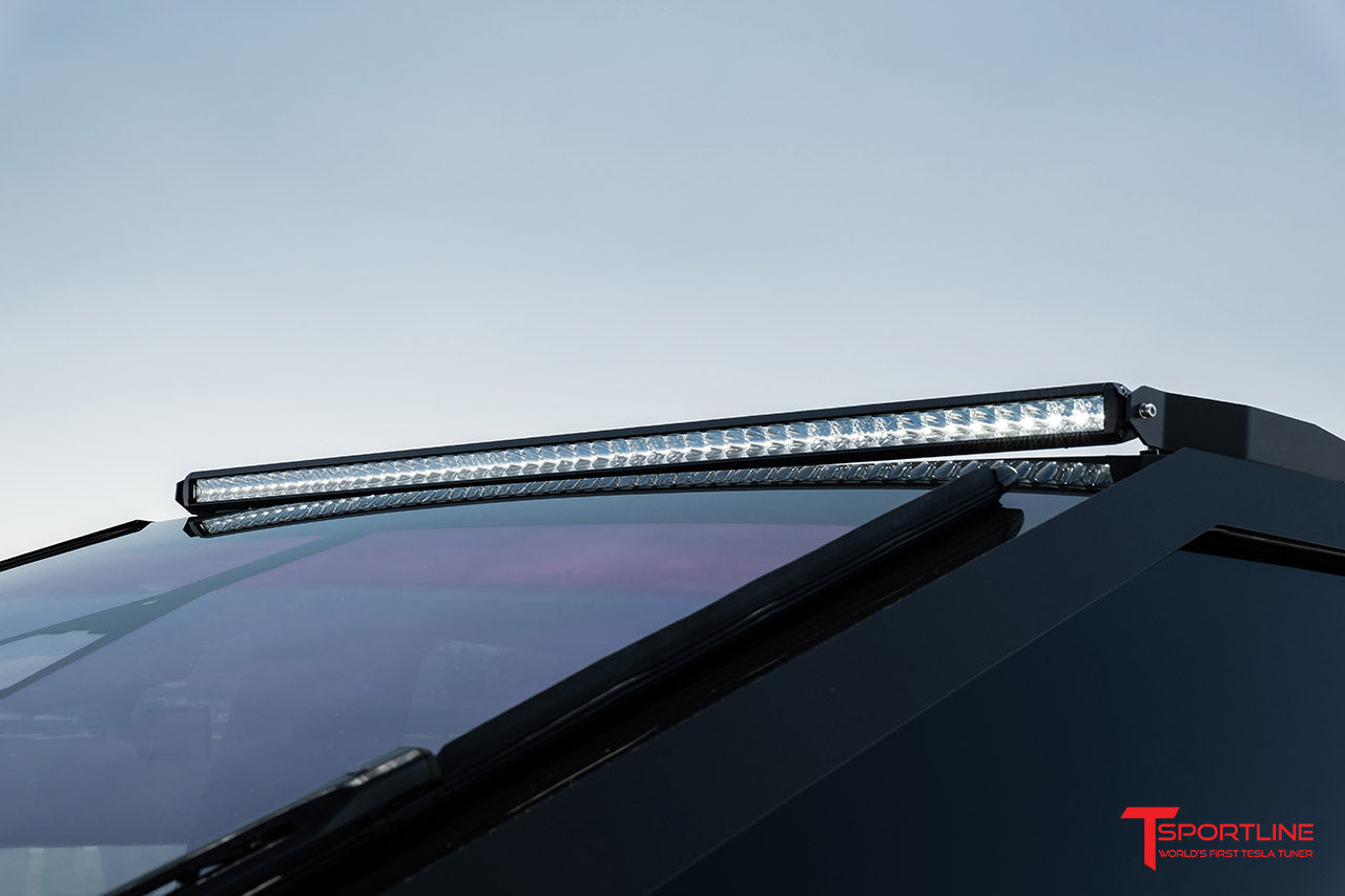 Tesla Cybertruck 50" LED Off Road Light Bar with Roof Top Quick Disconnect Kit