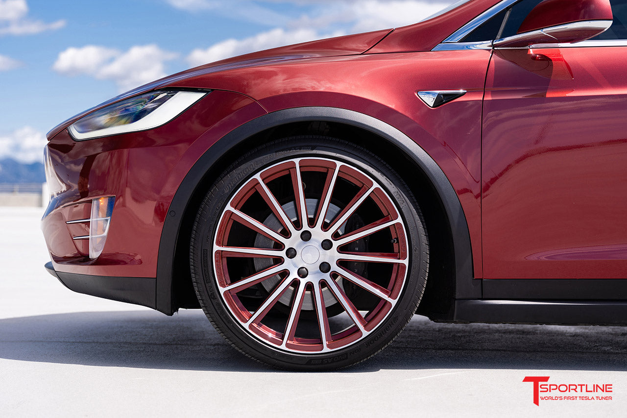 MX114 22" Tesla Model X Long Range & Plaid Wheel (Set of 4)