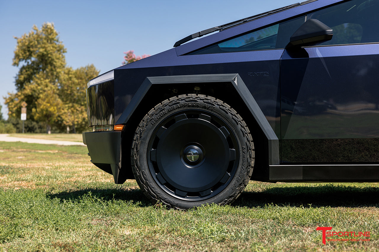 CTM 24" Tesla Cybertruck Fully Forged Monoblock Tesla Wheel and Tire Package (Set of 4)