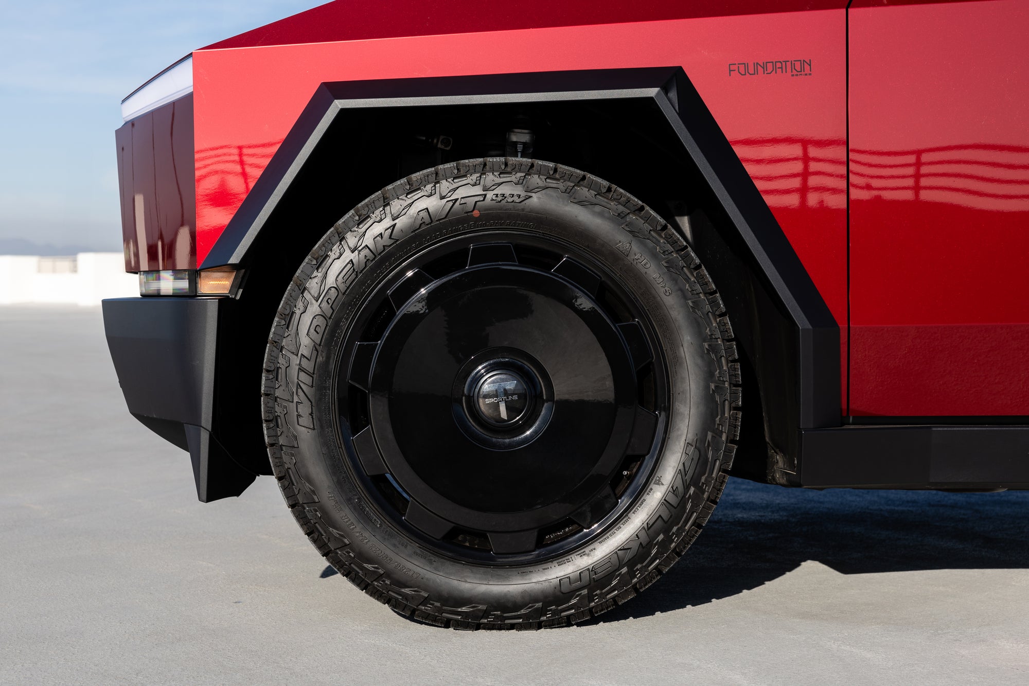 CTM 22" Tesla Cybertruck Fully Forged Monoblock Tesla Wheel and Tire Package (Set of 4)