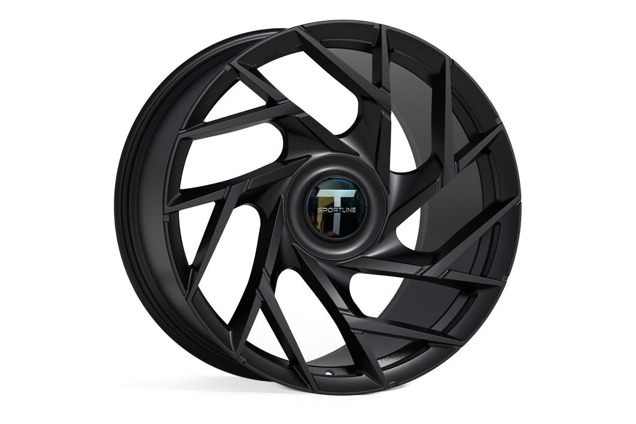 TS117D 21" Superwide Tesla Model S Plaid & Long Range Fully Forged Lightweight Tesla Wheels and Tire Packages