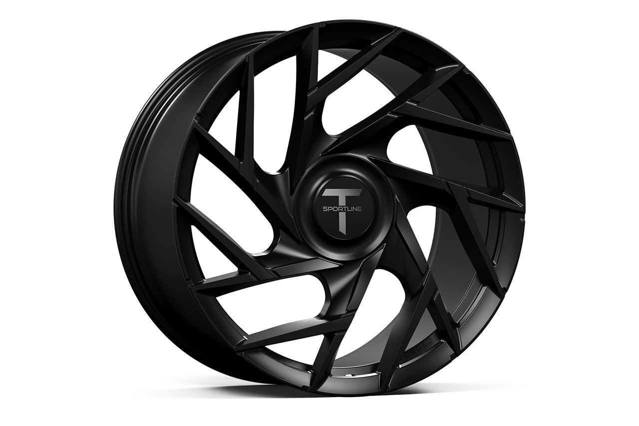 TS117D 21" Superwide Tesla Model S Plaid & Long Range Fully Forged Lightweight Tesla Wheels and Tire Packages
