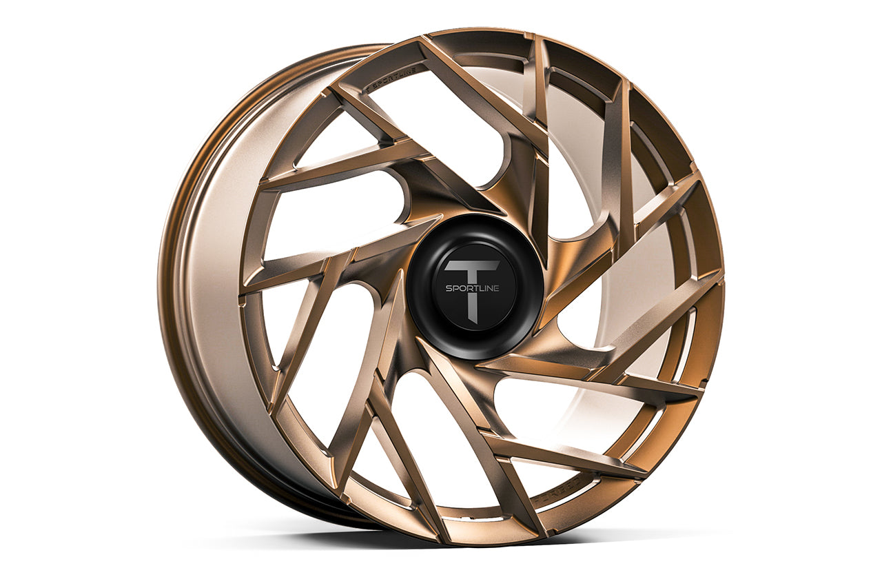 TS117D 21" Superwide Tesla Model S Plaid & Long Range Fully Forged Lightweight Tesla Wheels and Tire Packages