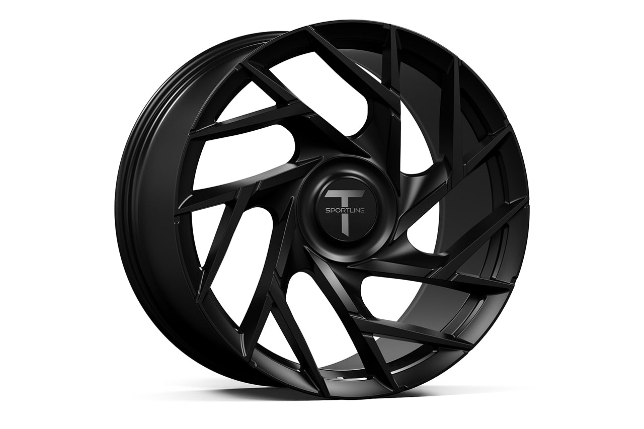 TS117D 21" Superwide Tesla Model S Plaid & Long Range Fully Forged Lightweight Tesla Wheels and Tire Packages