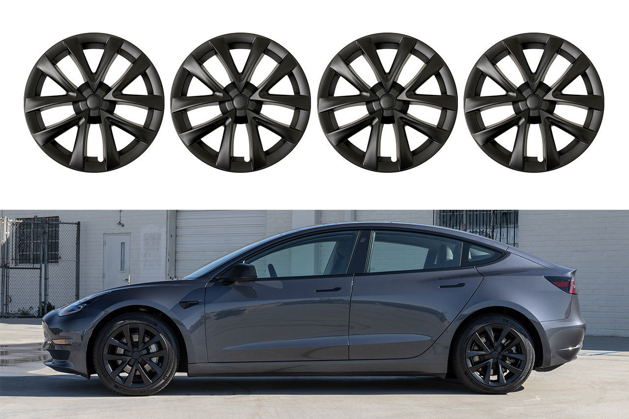 T315 Tesla Model 3 Arachnid Styled Aero Wheel Cover Set for 18" Factory Tesla Wheel