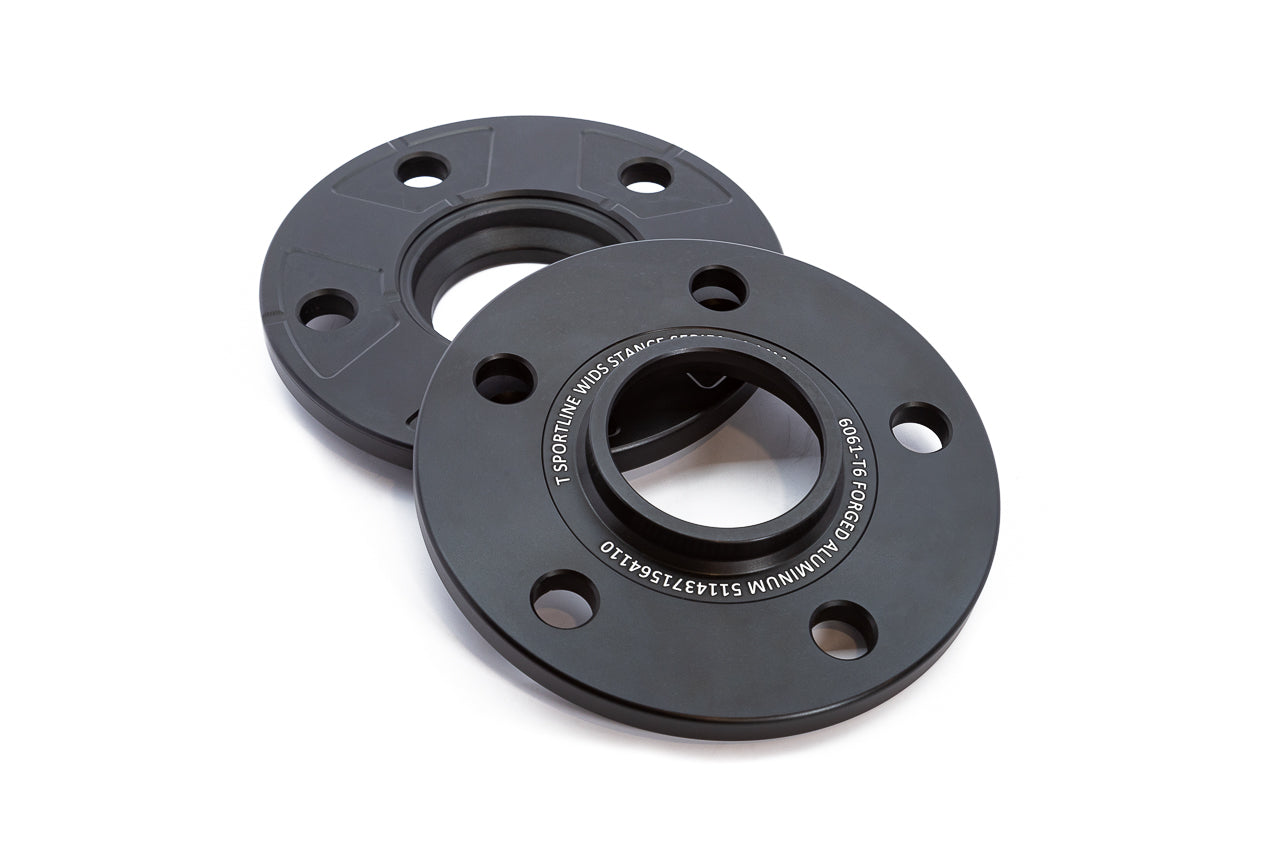 Tesla Model 3 / Y Wide Stance Black Anodized Billet Aluminum Spacer Set (Set of 2)