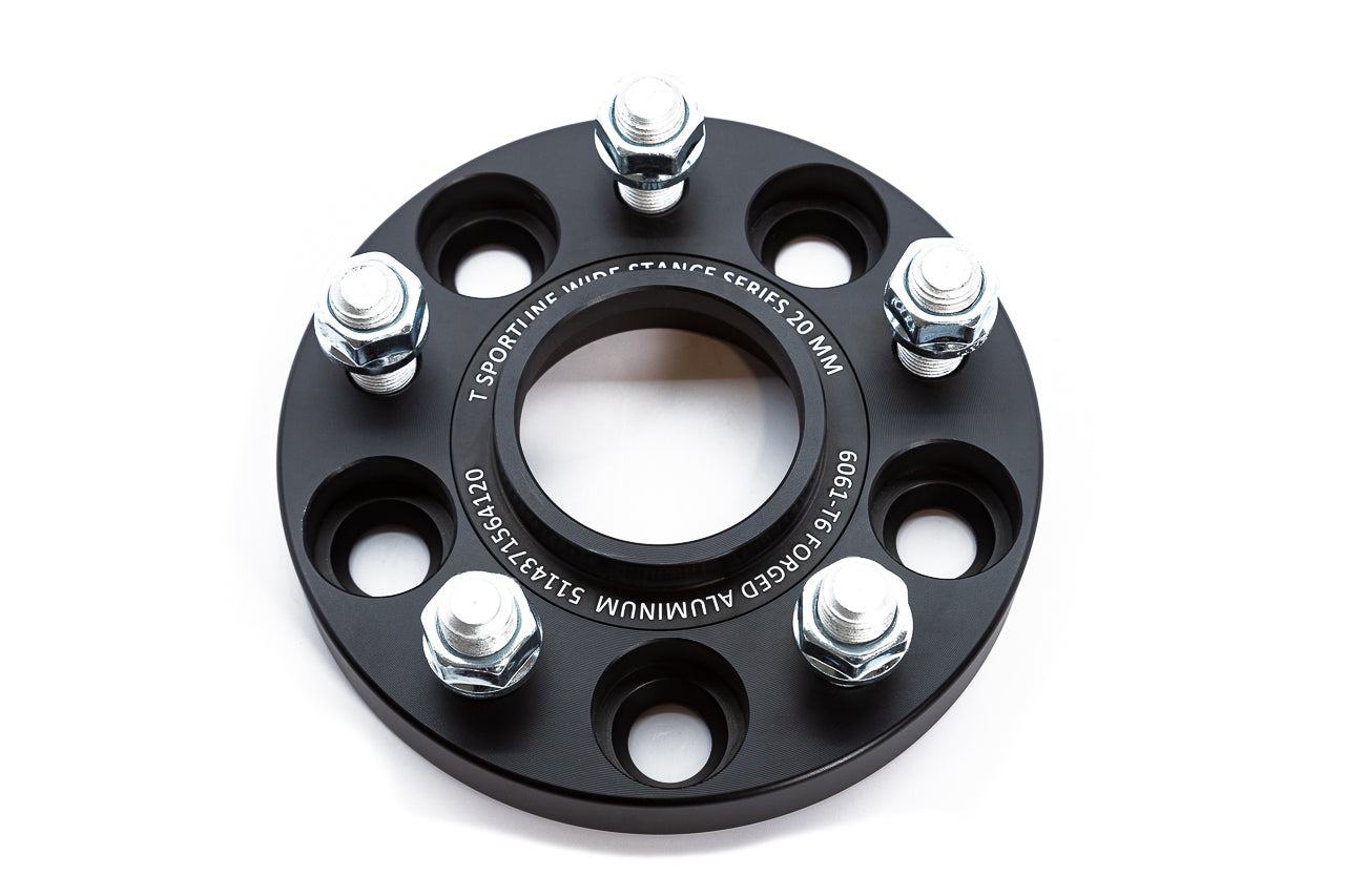 Tesla Model 3 / Y Wide Stance Black Anodized Billet Aluminum Spacer Set (Set of 2)