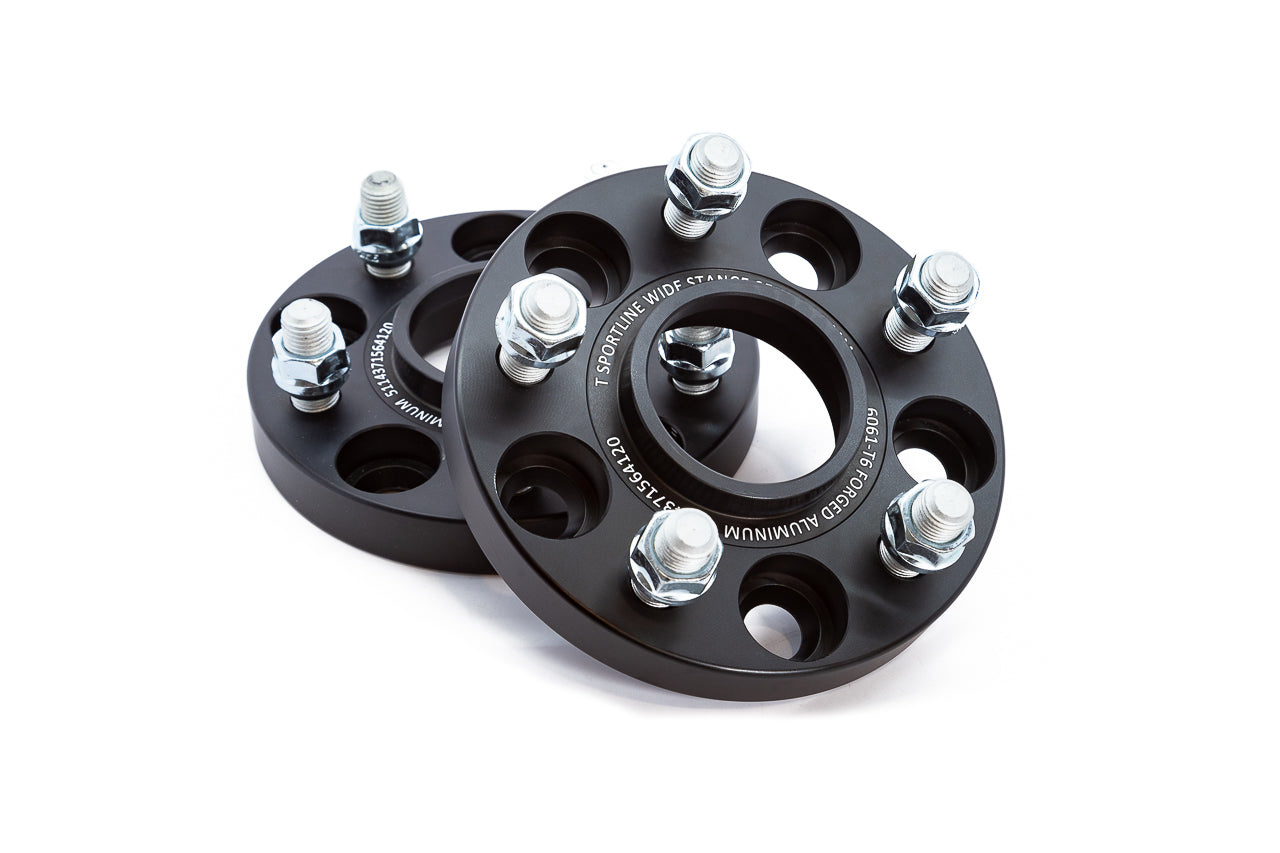 Tesla Model 3 / Y Wide Stance Black Anodized Billet Aluminum Spacer Set (Set of 2)