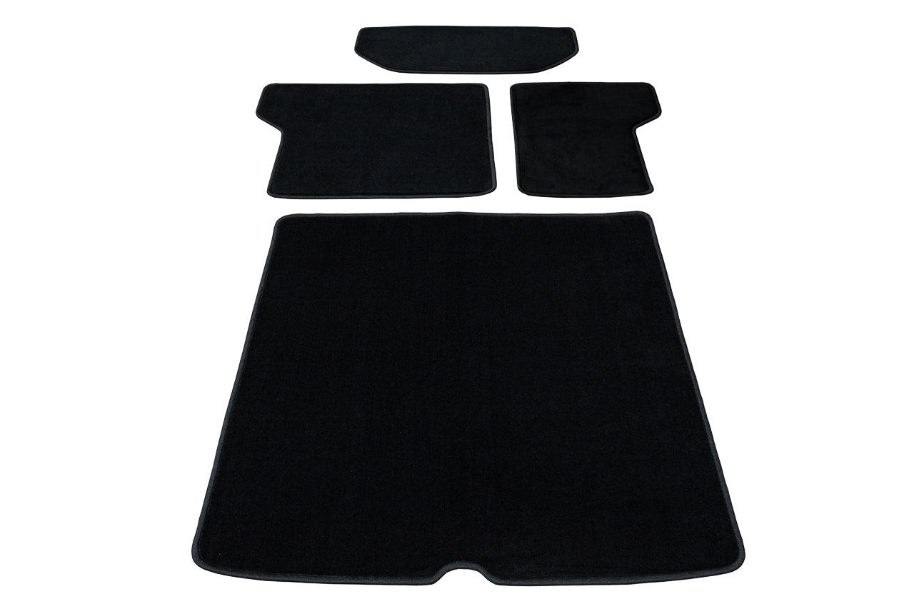 Tesla Model S Plaid & Long Range Precision Fit Customizable Premium 28oz Carpet Floor & Cargo Mats, 2021-Present