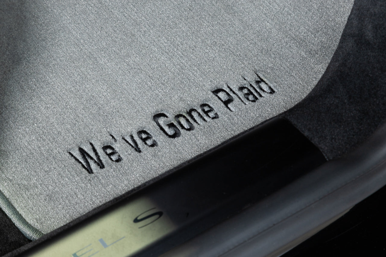 Tesla Model S Plaid & Long Range Precision Fit Customizable Premium 28oz Carpet Floor & Cargo Mats, 2021-Present